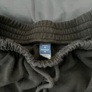 Wide leg black sweatpants